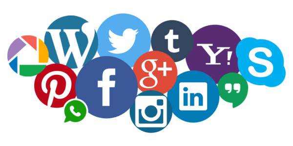 Cloud of Social Media Marketing Logos